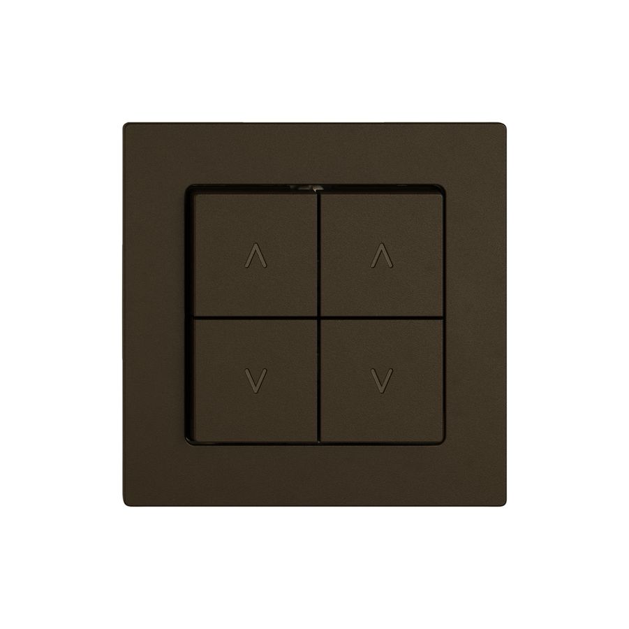 Storentaster EDIZIO.liv SNAPFIX® 10A 250V 4 Tasten 2 Kanäle br