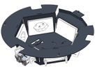Boîtier d'encastrement Woertz pour DAK 8845/8841 6 FLF horizontal