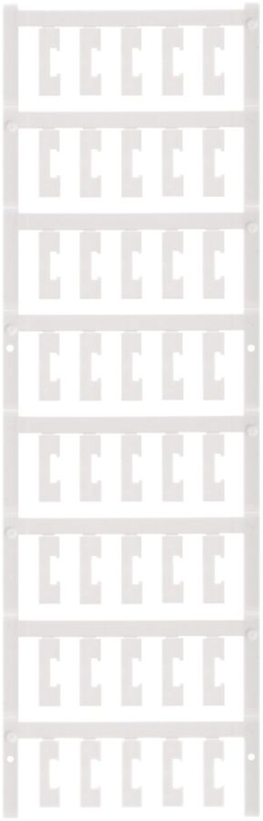 Marqueur d'appareil Weidmüller ESG 6.6/20 BHZ 5.00/04 polyamide 66, blanc
