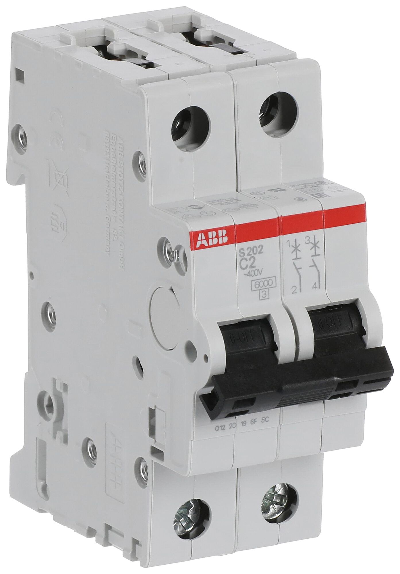 Leitungsschutzschalter ABB S202-C2 2A C 6kA