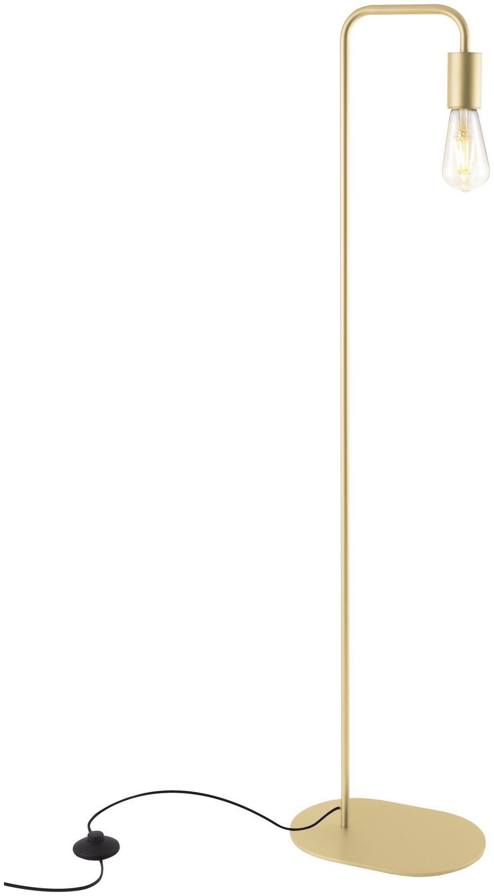 Piantana SLV FITU FL E27, 24W, 1165mm, oro, con interruttore a piede