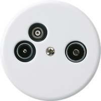 Presa d'antenna TV-R-Dati basico A 2GHz 14db bianco