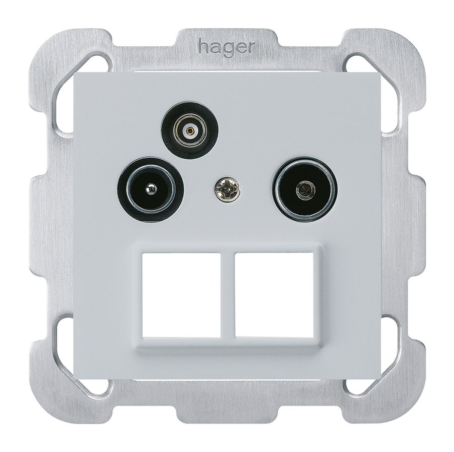 UP-Antennendose R/TV-Daten kallysto HMS B 2GHz 19db hellgrau