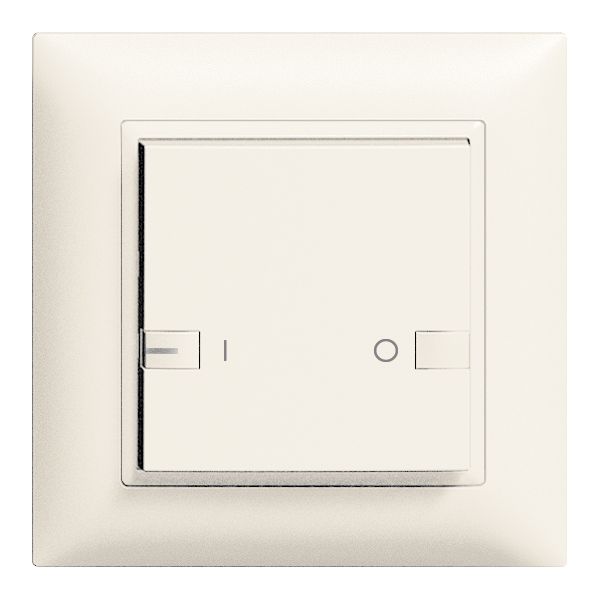 Kit frontal ENC ON-OFF 1c/1t LED ZEP 88×88mm blanc