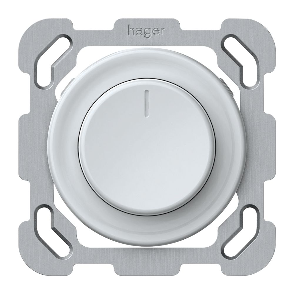 UP-Drehdimmer Uni-LED origin 230V 20…400VA/W 77×77mm weiss