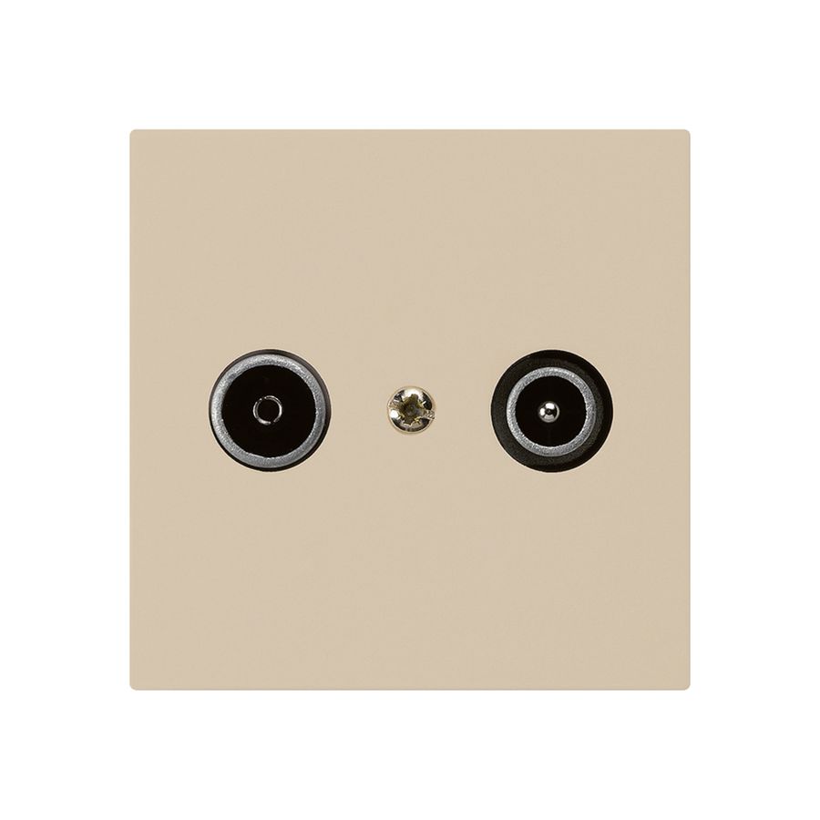 UP-Antennendose kallysto R/TV 23dB Durchgangsdose beige