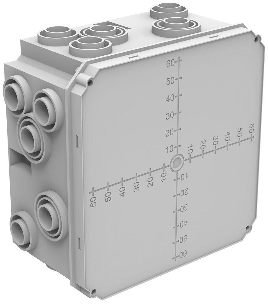 UP-Einlasskasten Spotbox UP4, 2×2, grau