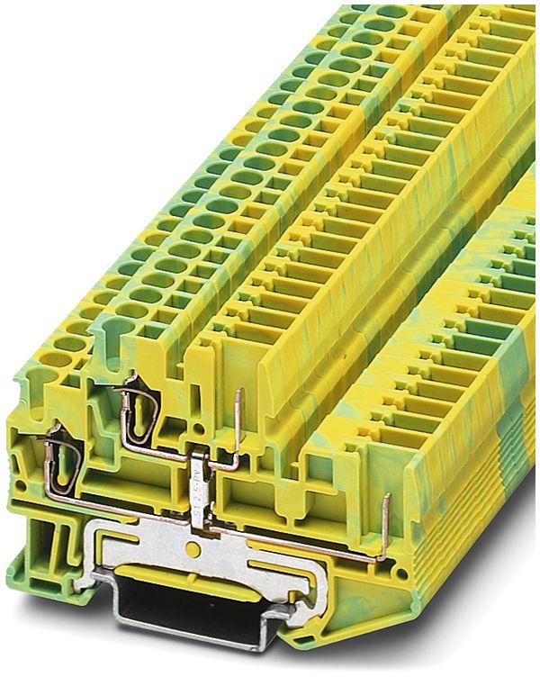 Borne de passage 0.08…4mm² vert/jaune, STTB2.5/2P-PE