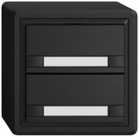 AP-Universaltaster EDIZIO.liv UNI SNAPFIX® 5…48V o.LED 2× 2-Tbed.Pap.sz