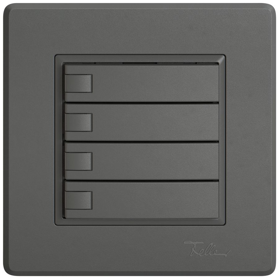 UP-Universaltaster EDIZIO.liv UNI SNAPFIX® o.LED 4× 1-Tbed.dgu