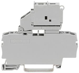 Sicherungsklemme WAGO 2L für G-Sicherung 5×20mm 2.5mm² grau