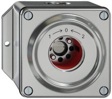 AP-Schwenktaster ELEMENT SNAPFIX® 1P 2S 16A 400V 1<-0->2 111×93×67mm aluminium