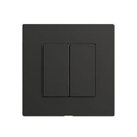 Abdeckset zu Druckschalter 2K/2T Edue Wiser schwarz