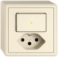 AP-Kombination EDIZIO.liv SNAPFIX® S3K+T13 Shut.Frontbeleuchtung gb cr