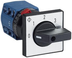 EB-Drehschalter K&N, 20A/400V 5/2L 400V, Griff sz, "0-1-2-3"