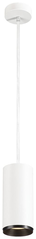 LED-Pendelleuchte SLV NUMINOS L DALI 28W 2400lm 3000K 60° Ø100×213mm weiss