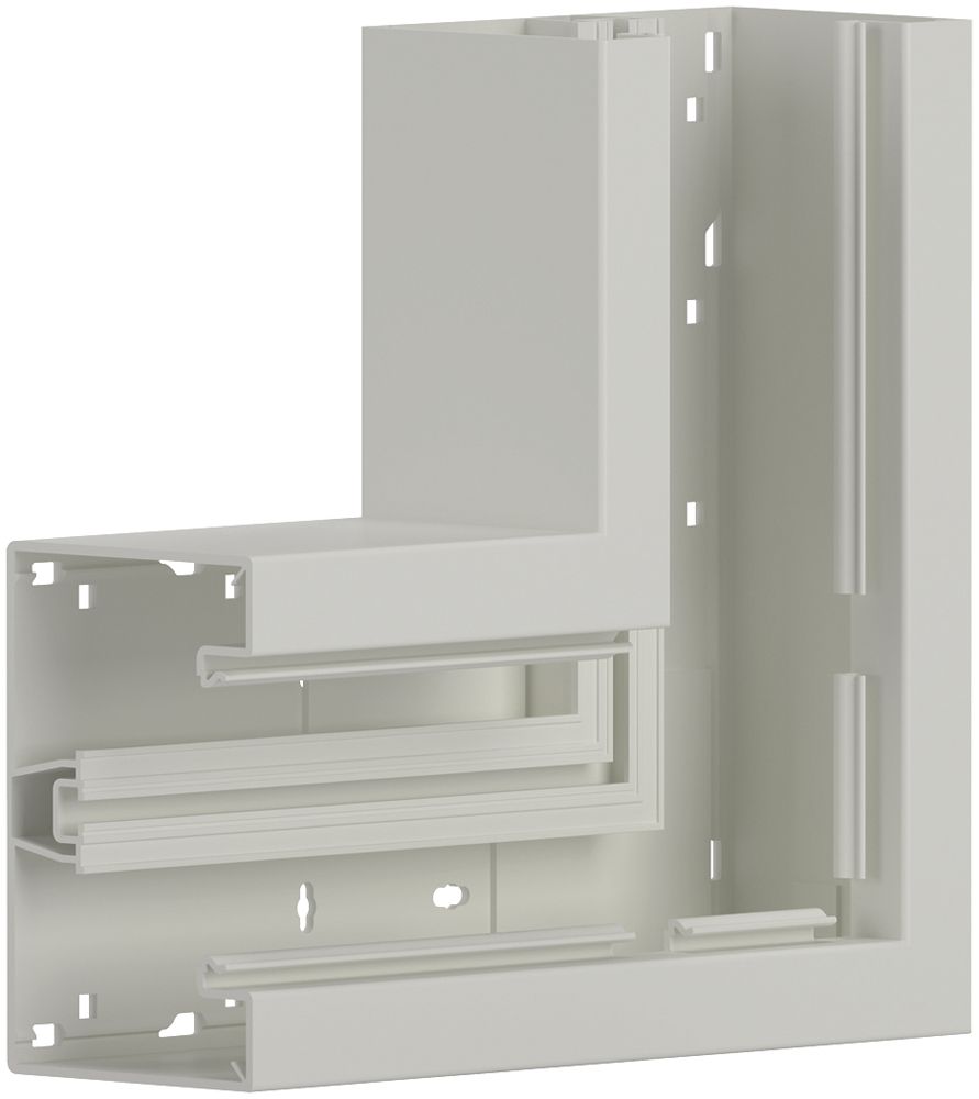 Angle plat tehalit BR 85×130mm, couvercle 80mm, blanc trafic