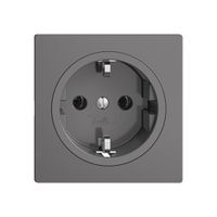 Presa Feller EDIZIOdue Schuko 16A 230V 60×60mm grigio scuro