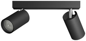 Spot Philips Idris GU10 2×5W IP44 240×119mm schwarz