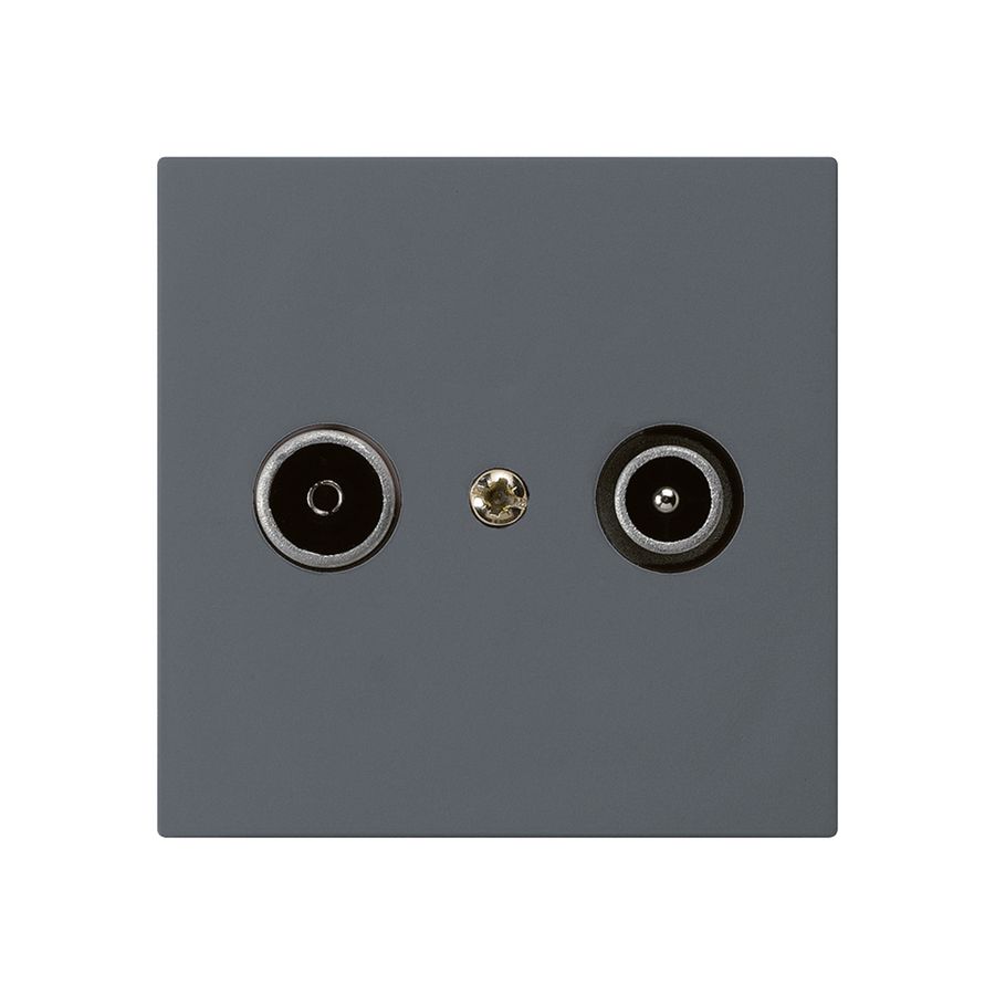 UP-Antennendose kallysto R/TV 14dB Durchgangsdose anthrazit