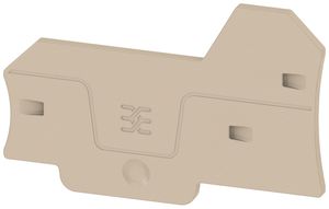 Abschlussplatte Weidmüller ALEP 3C 4mm² 69.6×45.3×2.1mm beige