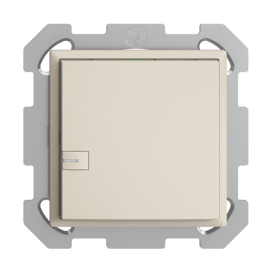 Poussoir ENC KNX 1× EDIZIOdue crema RGB avec LED