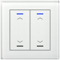 UP-Taster KNX RGBW MDT GTL-20AW.02S 2T/4B Glas weiss "Jalousie"