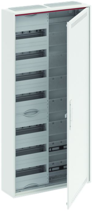 Distributeur AP ABB CA 27VML, 2-part 7 rangées 84UM + media, porte ventilée