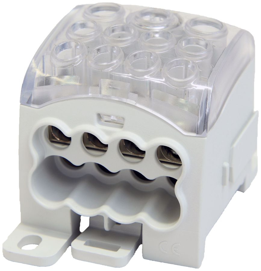 Bloc répartiteur type PDB270 1×95/2×35/8×25mm² 270A CU
