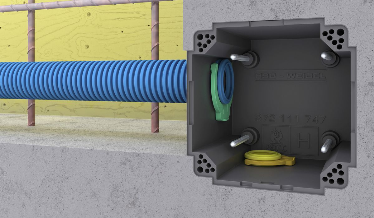 Rohrklammer HSB Weibel Rohrfix Ø16mm Polyoxymethylen halogenfrei blau