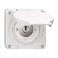 Interrupteur rotatif NUP NEVO, 3/1L, avec serrure&2 clés, KS, 2-1-2-1, blanc