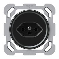 UP-Steckdose origin 1×Typ 13 10A 230V 77×77mm schwarz