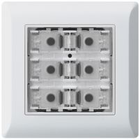 UP-Taster KNX KLI f.6×Tasten 6×Betätigungspunkte LED weiss