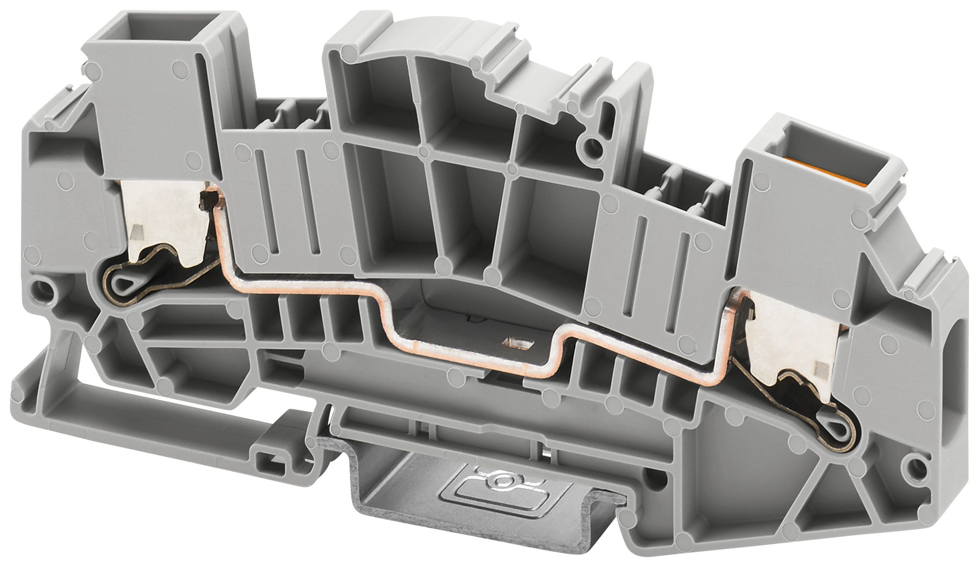 Durchgangs-Reihenklemme PX XTVMED 6 10mm² 41A 800V 2×1 TH35 gu