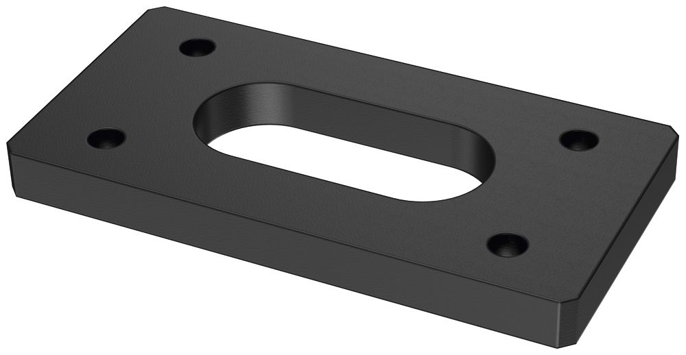 Plaque de sol Mennekes pour colonne de recharge AMEDIO 255×115×20 mm