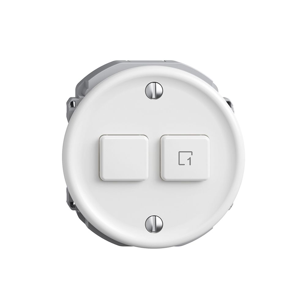 Bedienaufsatz zu Druckschalter 1K Szene/2T Sdue Wiser weiss