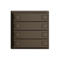 Poussoir ENC KNX 4× EDIZIOdue coffee RGB sans LED