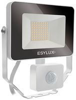 Proiettore LED ESYLUX AFL BASIC, 10W 3000K 1000lm 148×58×160mm IP65, bianco
