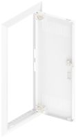 Tür geschlitzt mit Blendrahmen SE Pragma weiss für 1Feld/5Reihen