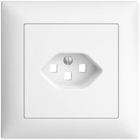 UP-Frontset, EDIZIOdue weiss 88×88mm 1×T23