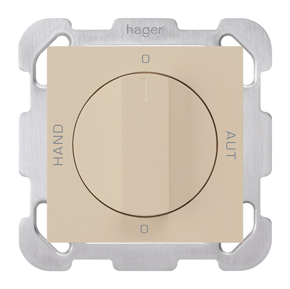 Interruttore rotativo INC 0-Hand-0-Aut. kallysto 2/1L beige con manopola