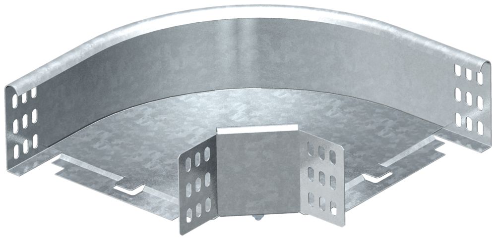 Bogen 90° horizontal 85×400mm tauchfeuerverzinkt