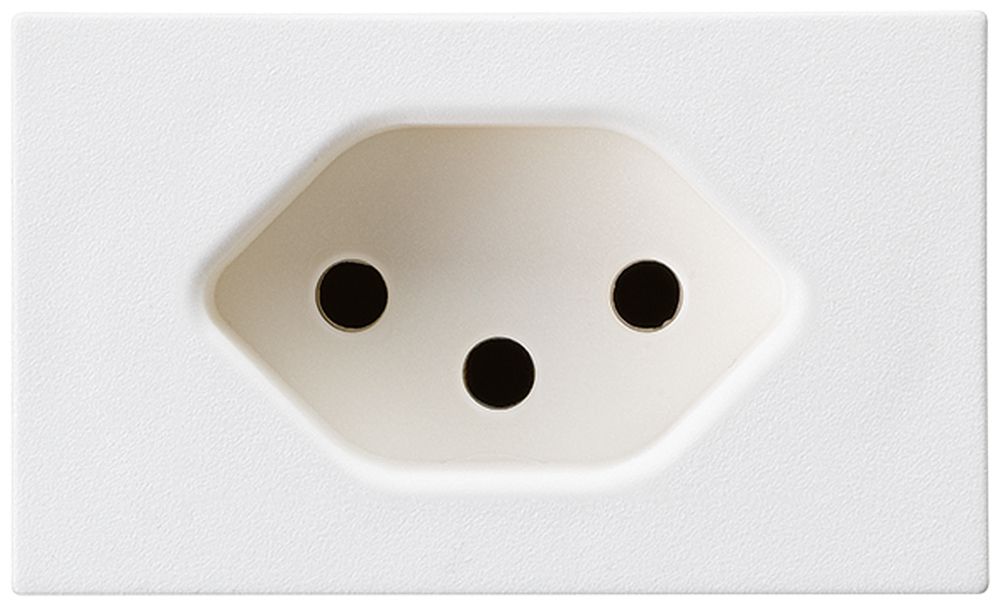 Prise INC FLF Hager type 13 blanc bornes à vis