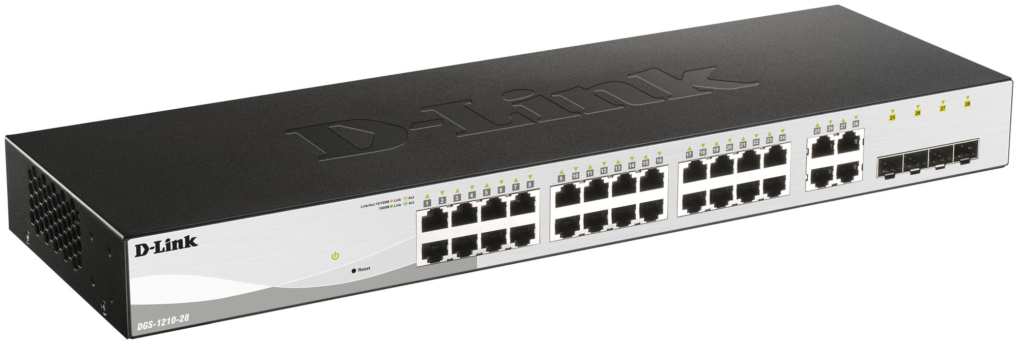 Switch D-Link DGS-1210-28/E, 28-Port smart managed Layer2/3 Gigabit