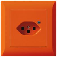 Presa INC Hager kallysto.line 1×T23 illuminato C arancione