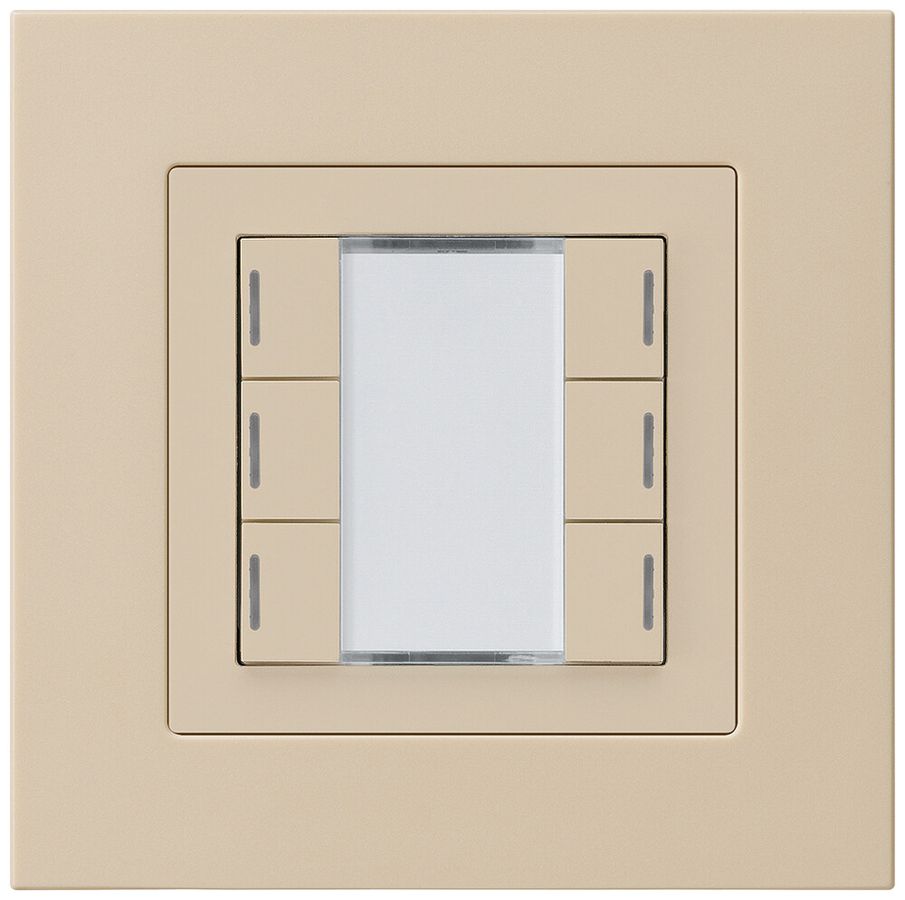 UP-Taster kallysto.pro KNX 6×RGB LED s/e-link beige