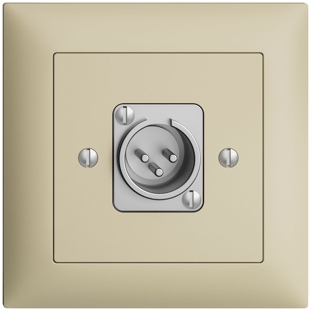 Prise ENC XLR avec fiche EDIZIOdue vanille