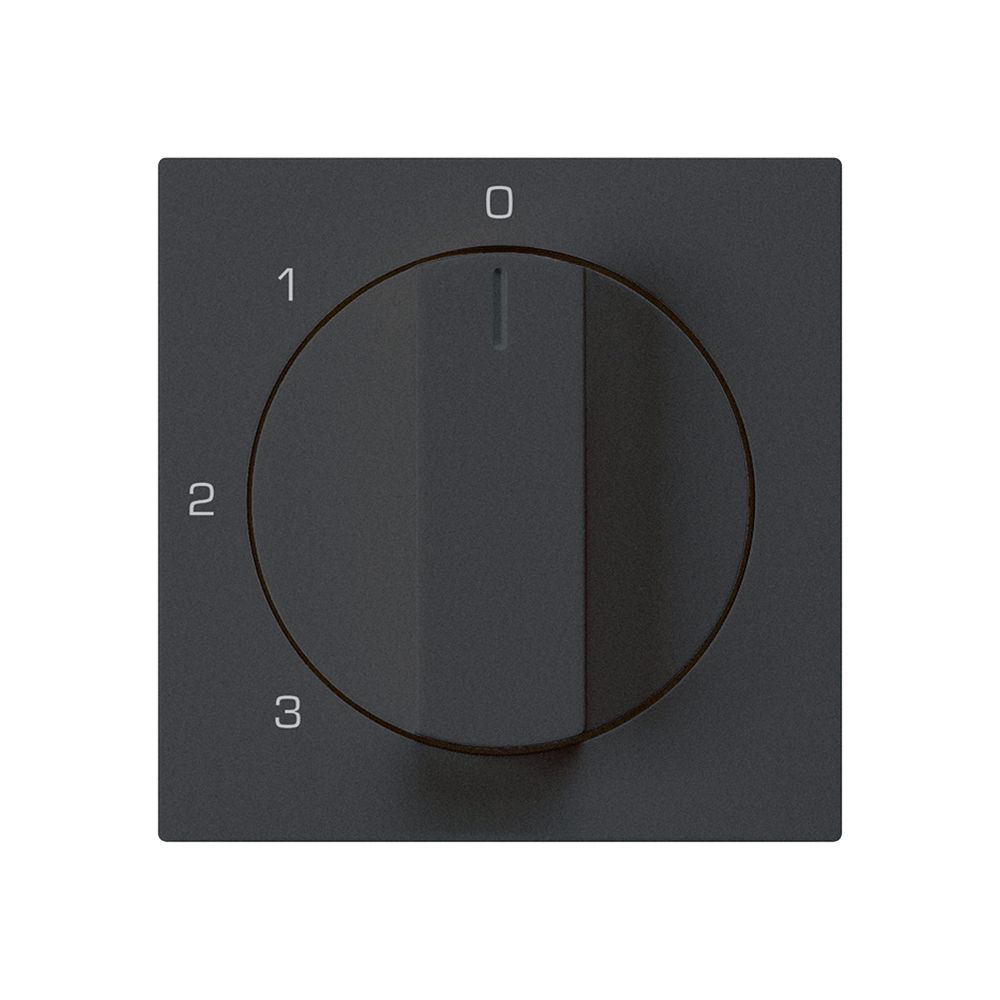 Abdeckset kallysto zu Drehschalter 0123 schwarz