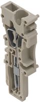 Fiche Weidmüller ZP 2.5/1AN ZA avec ergot connexion à ressort 2.5mm² 1L beige