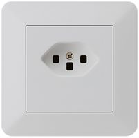 UP-Steckdose kallysto.trend T23 hellgrau Schraubklemme